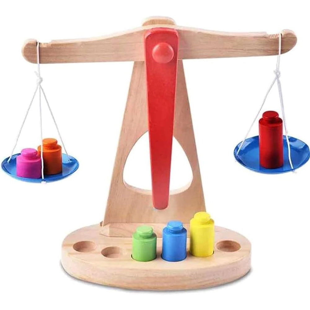 Wooden Balance Scale Toy Math Learning Weighing Scale Lebanon
