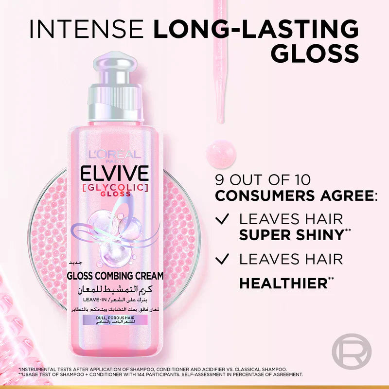 L'Oreal Paris Elvive Glycolic Gloss Detangling Cream for Dull Hair