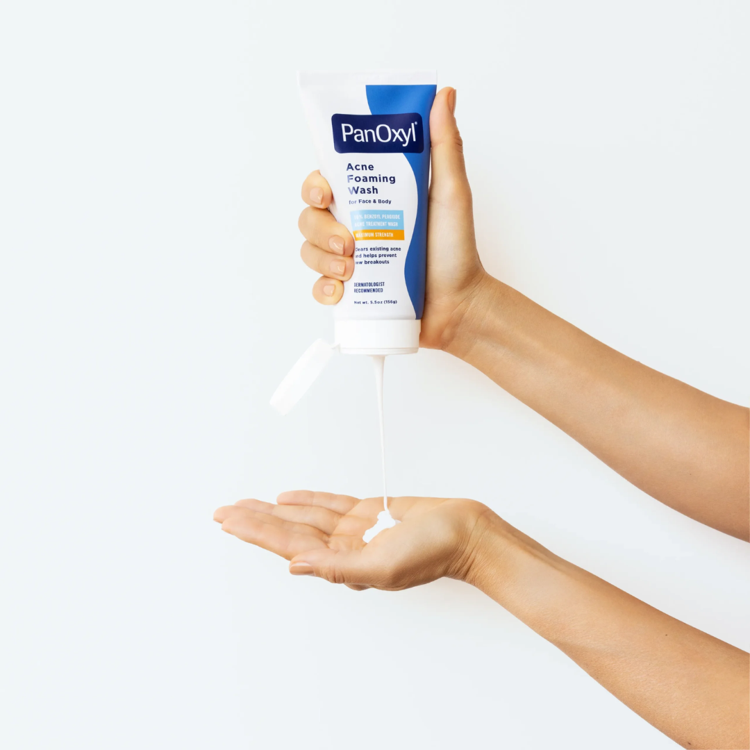 PanOxyl Acne Foaming Wash 10% Benzoyl Peroxide Maximum Strength Antimicrobial
