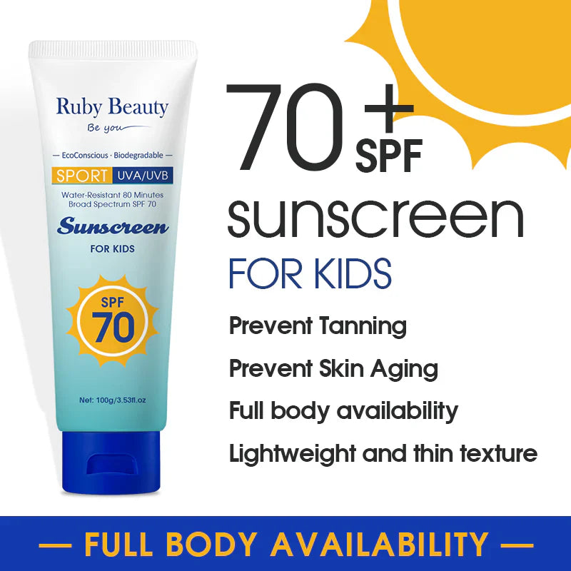 Ruby beauty sunscreen for kids spf70 100g RB-173