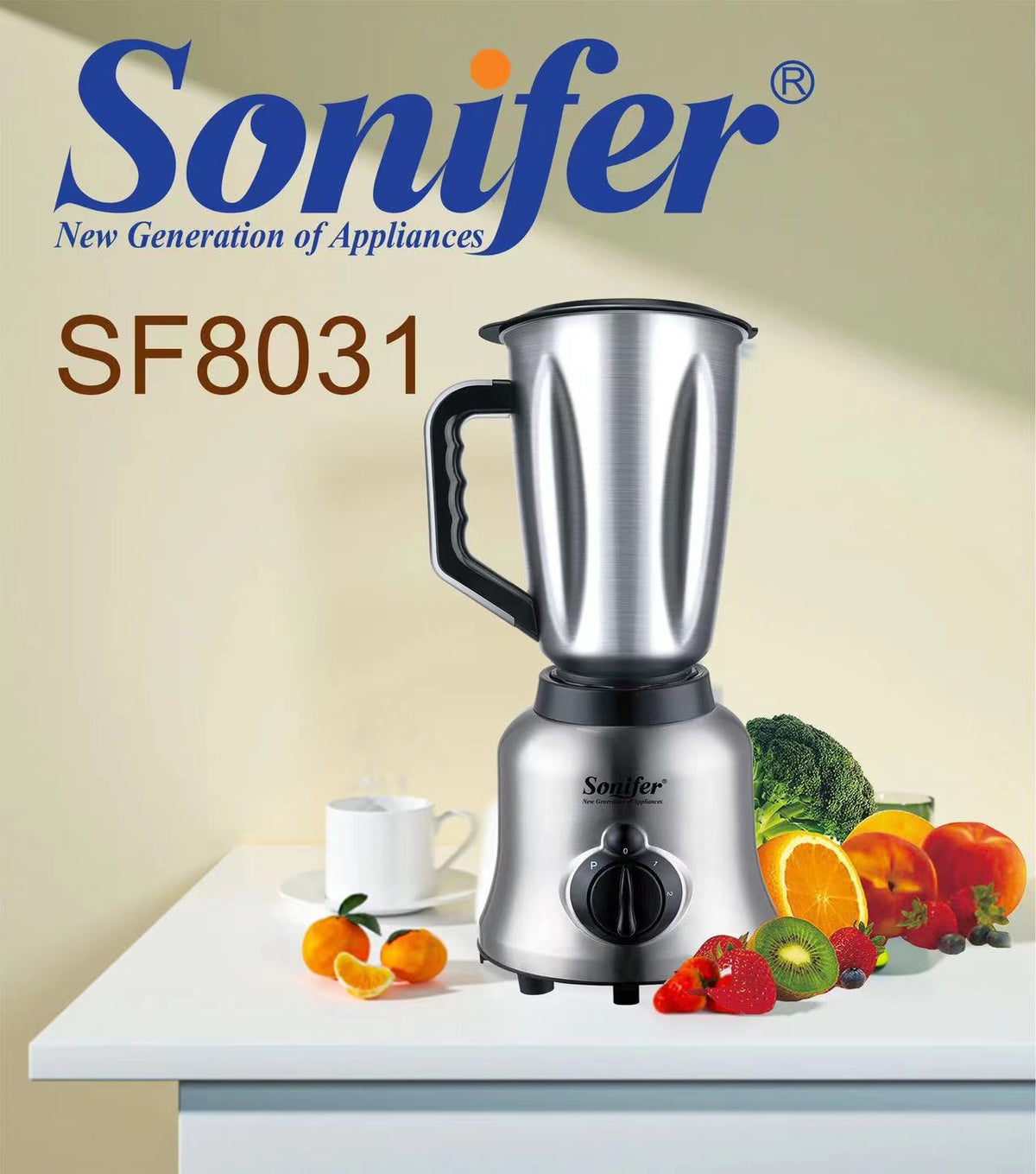 Sonifer SF-8031  400W manufacturer home 2 in 1 with grinder 1.5L electric stainless steel table blender