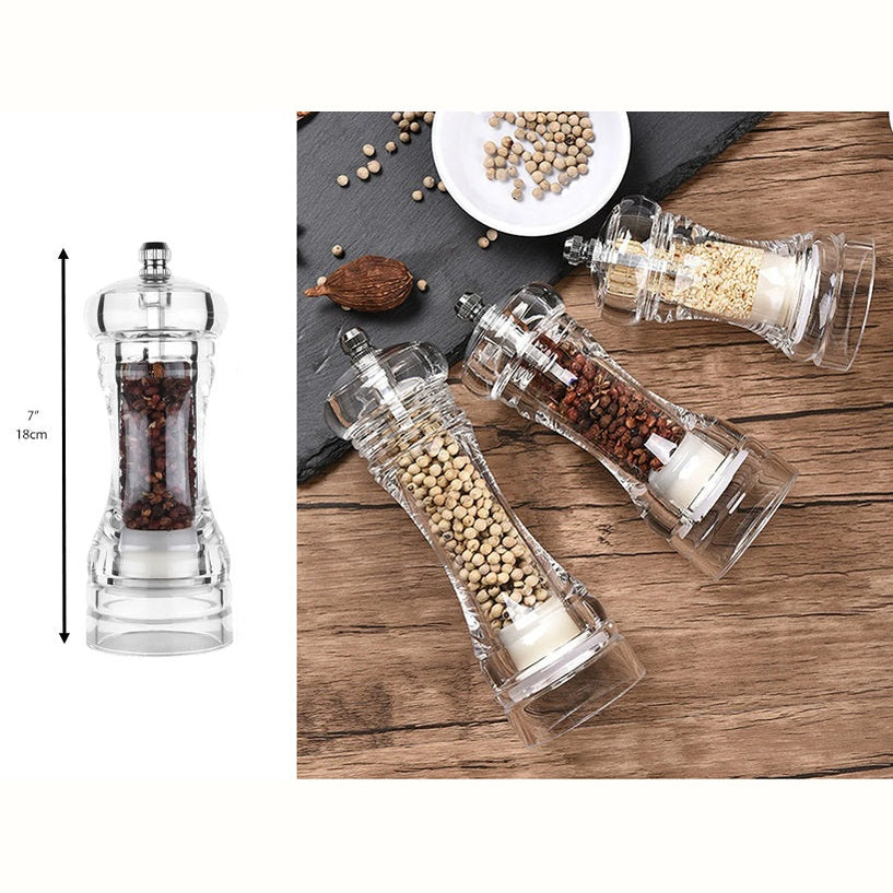 Acrylic Pepper Grinder 18 cm