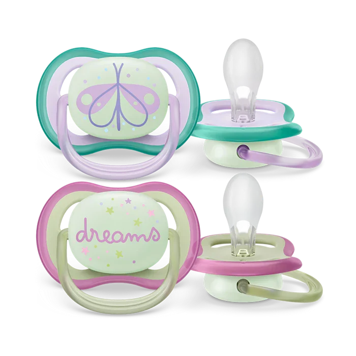 Avent - Ultra Air Night Soother - 0-6m - Girl