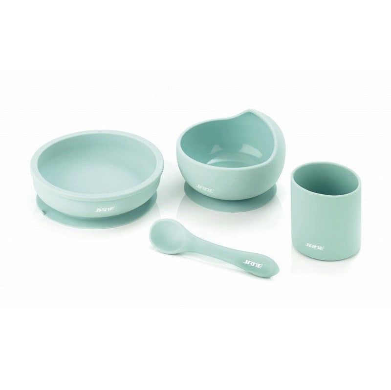 Jane Silicone Dinner Set Suction Bowl Plate Spoon Cup