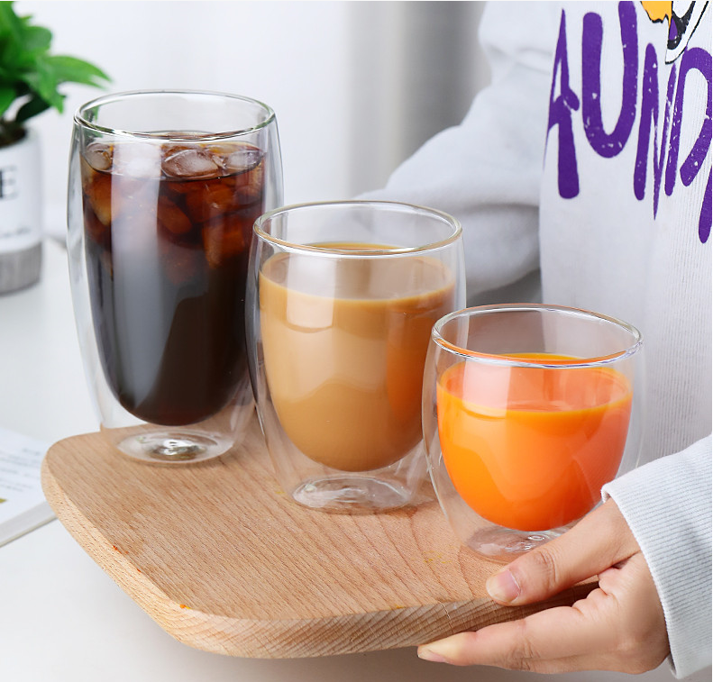 Double Glass Cup 80/250/350/450 ML