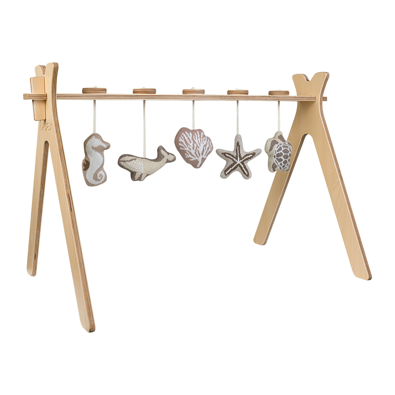 Quax Tipi Activity Arch With 5 Knitted Toy Umi Playmat