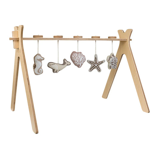 Quax - Tipi Activity Arch With 5 Knitted Toy - Umi Playmat