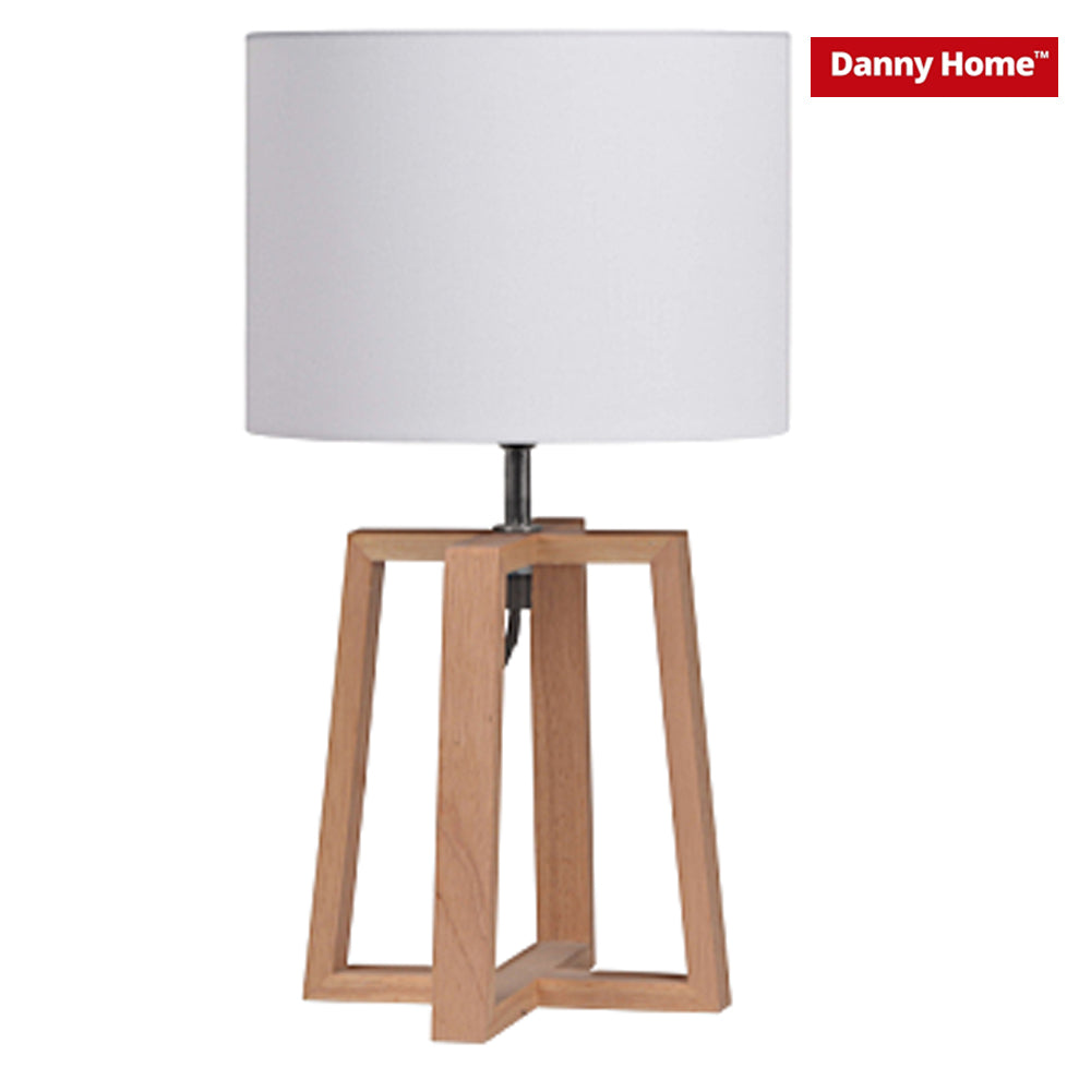 Danny Home White Wooden Table Lamp 44.5cm