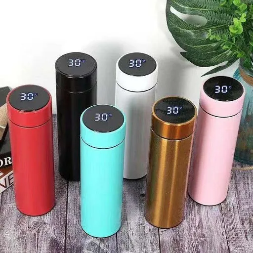 Temperature Display Vacuum Insulated Water Bottle Thermos - Medaid International