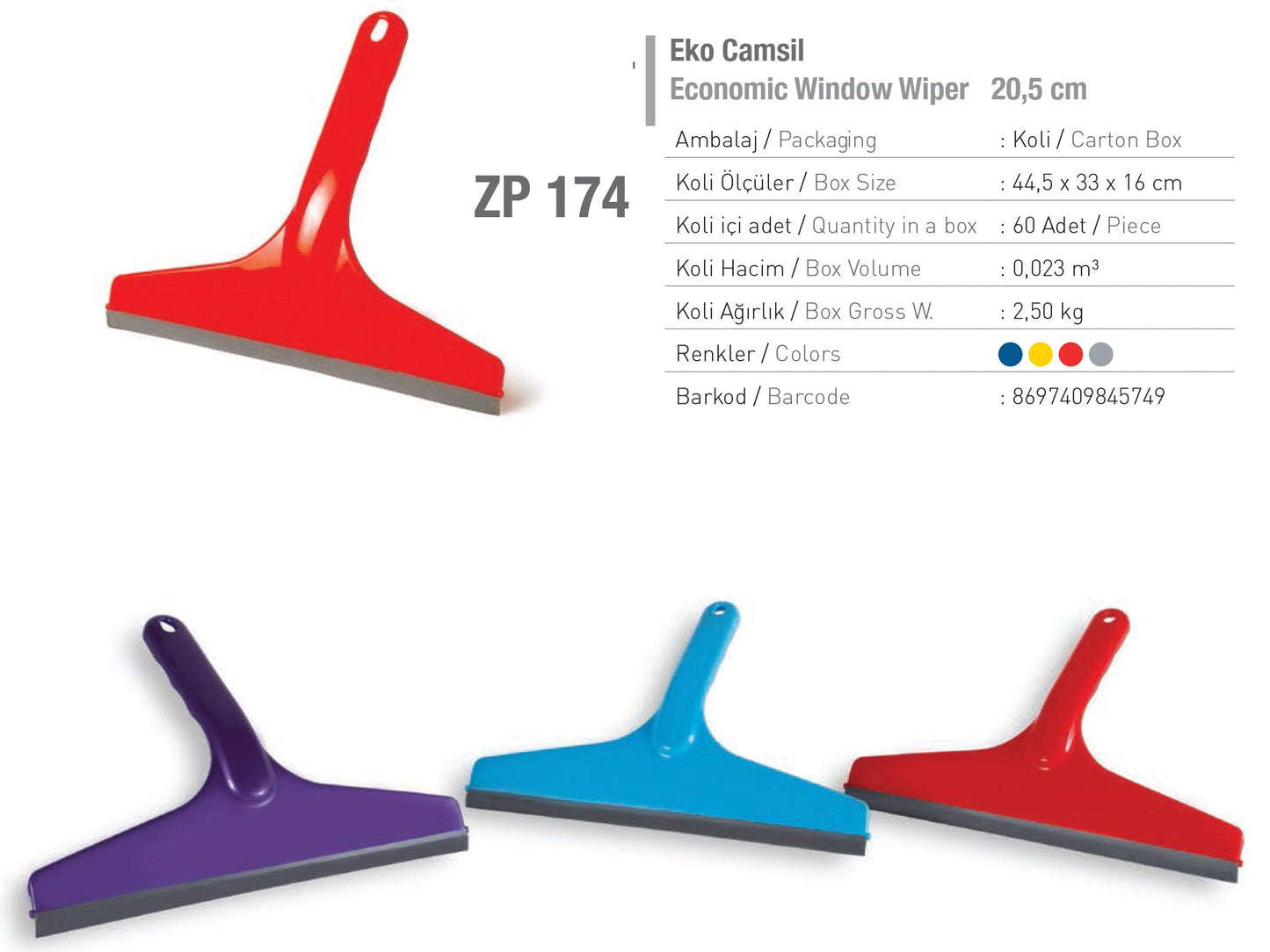 Squeegee Counter Wiper X2