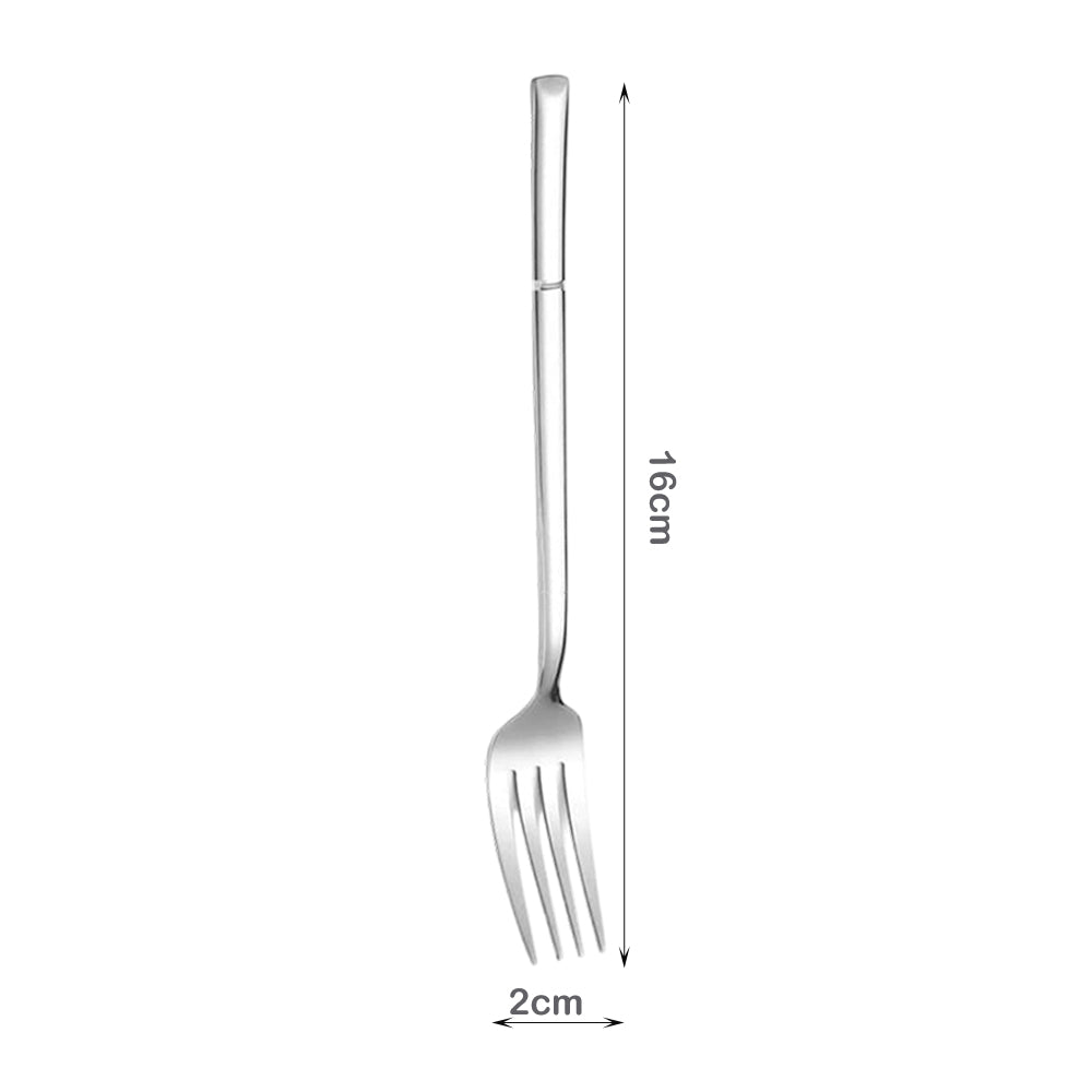 Danny Home 6-Pieces Stainless Steel Dessert Fork Silverware Flatware