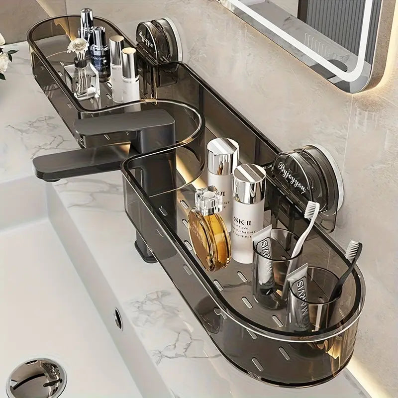 Bathroom Faucet Wall Mounted Storage Rack رف تخزين جداري للحمام