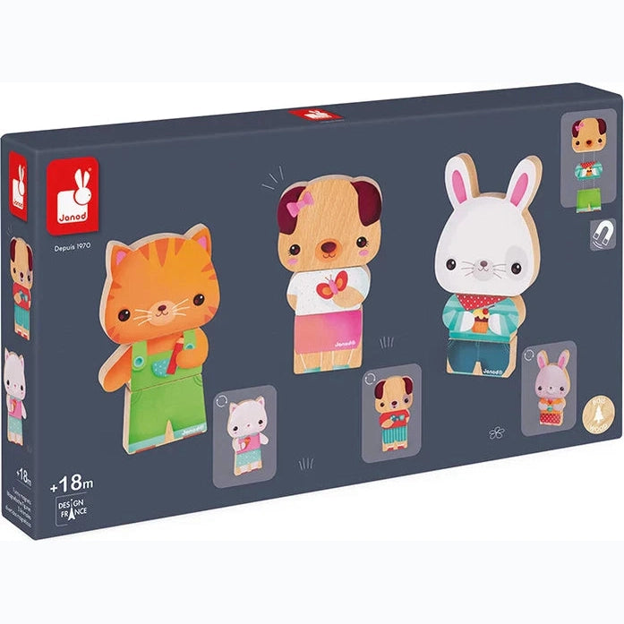 Janod - Funny Magnets - Pets