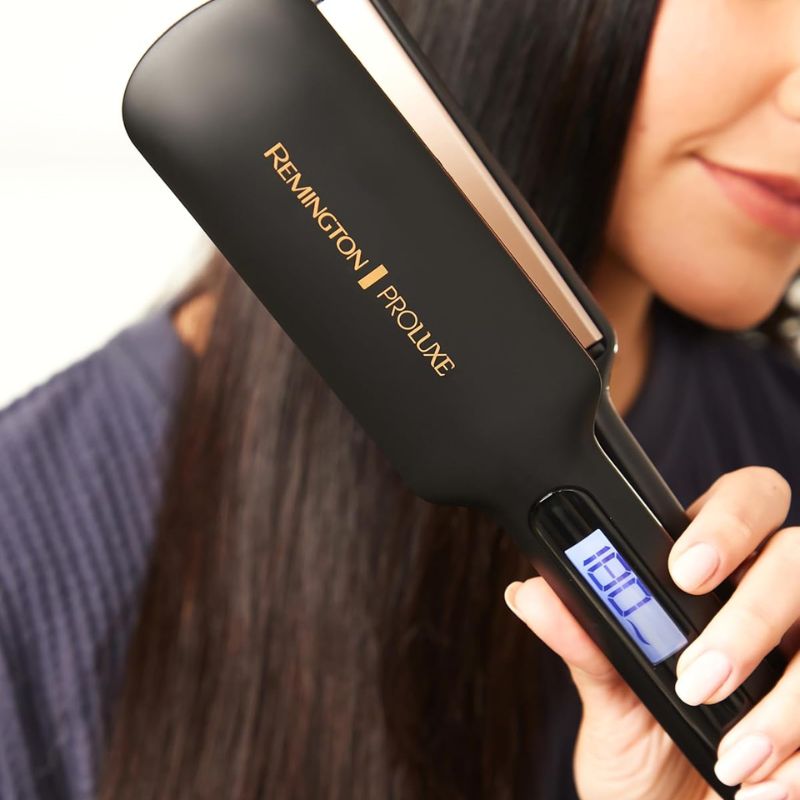 Remington Proluxe Midnight Wide Plate Hair Straightener S9150B
