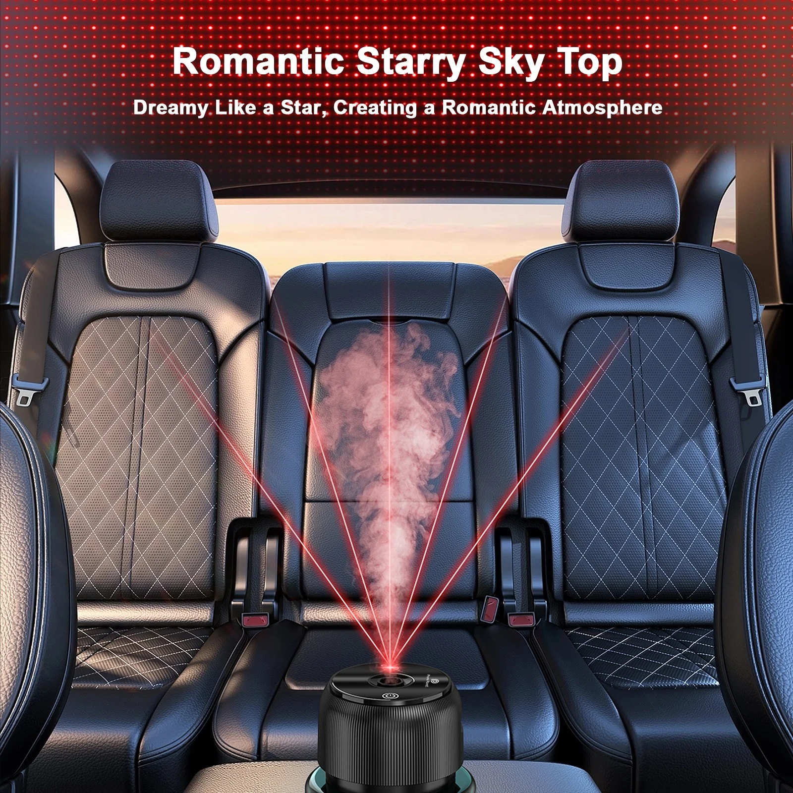 Car Humidifier Fragrance With Laser Light - Medaid International