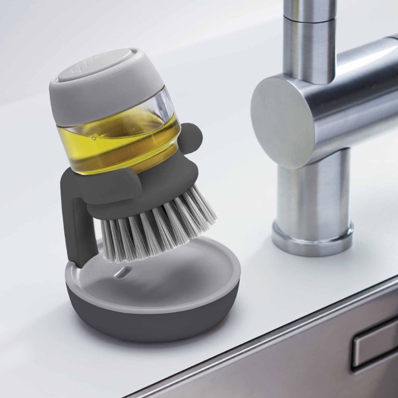Joseph Joseph Palm Scrub™ Grey Washing-up Brush