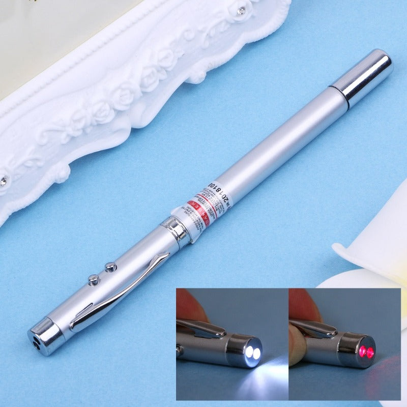 5 in 1 Power Point Telescopic Red Laser Pointer Pen Teaching Tool Ball LED Light