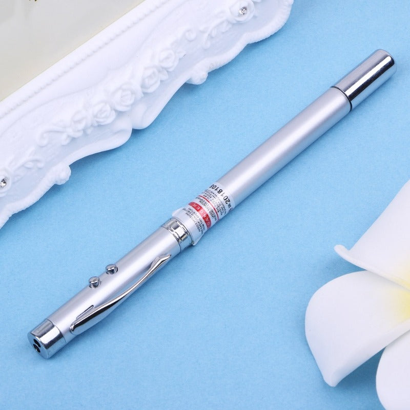 5 in 1 Power Point Telescopic Red Laser Pointer Pen Teaching Tool Ball LED Light