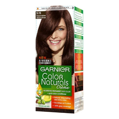 Garnier color naturals # 5.15 mahogany ash light brown