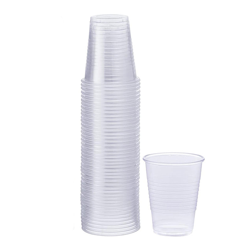 150 ML, 50-Pack Plastic Cups Set, Disposable and Reusable Cups for Parties, Catering, Weddings - Medaid International