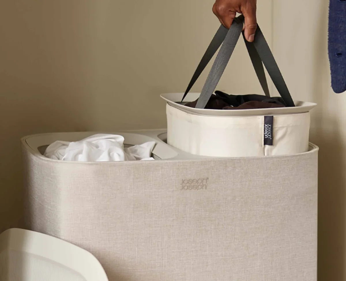 Joseph Joseph Tota 90L Laundry Separation Basket Ecru