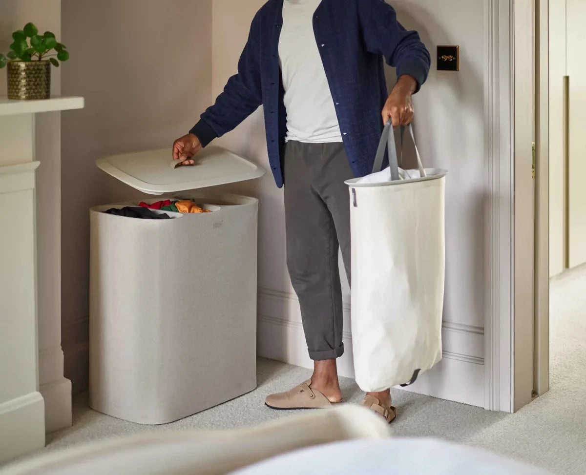 Joseph Joseph Tota 60L Laundry Separation Basket Ecru