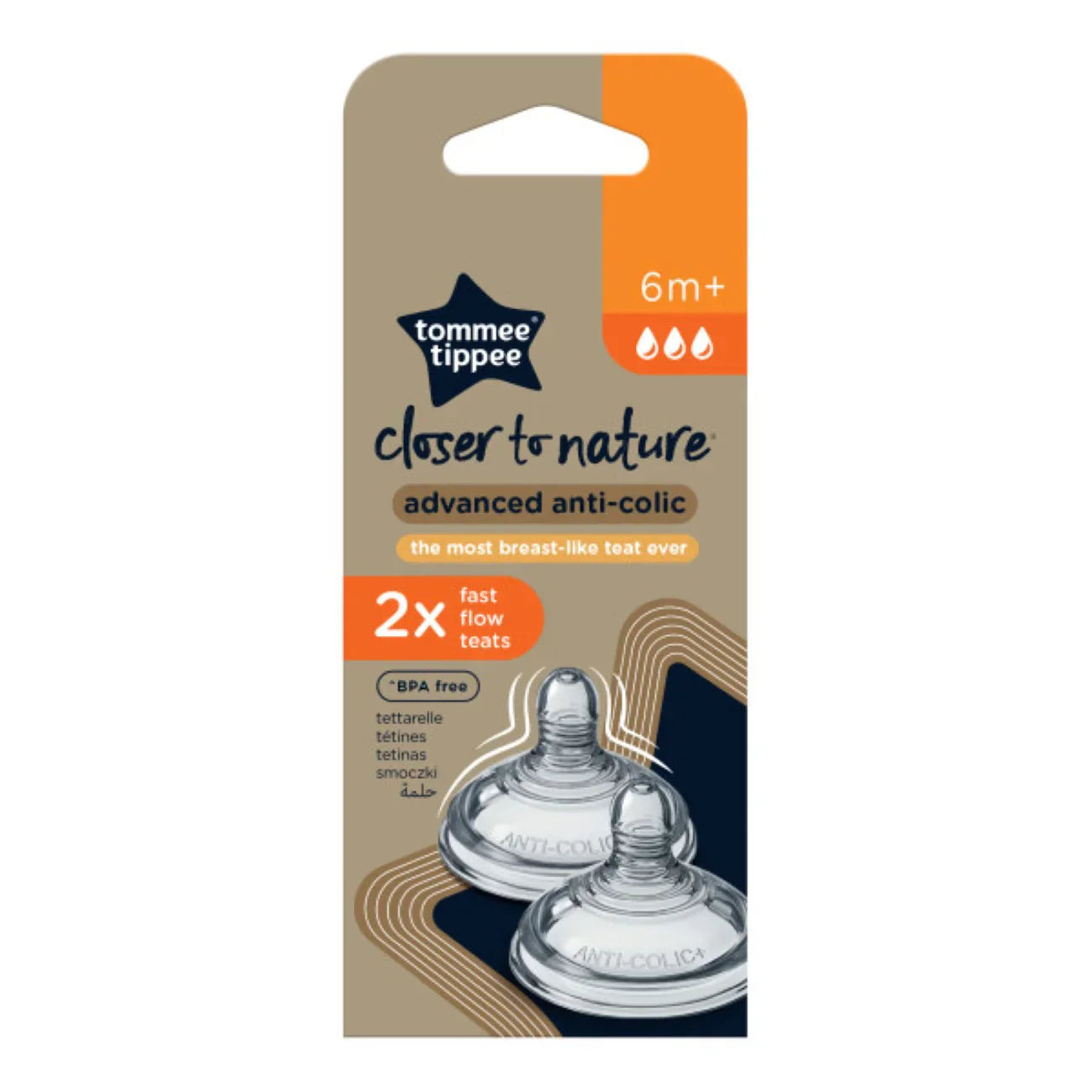 Tommee Tippee - CTN Anticolic Fast Teats - 2pcs