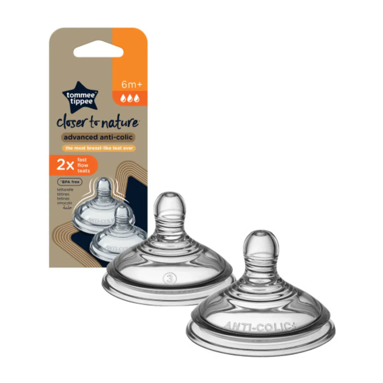 Tommee Tippee - CTN Anticolic Teats - 2pcs