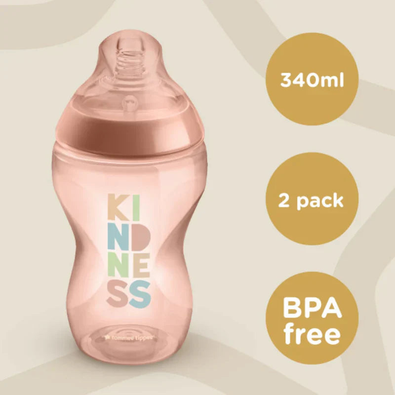 2x 340ml Anti-Colic Baby Feeding Bottles