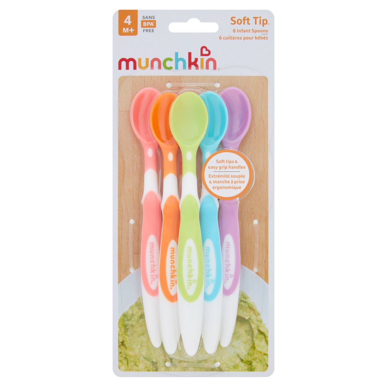 Munchkin Set Soft Tip Infant Spoons 6 Pack
