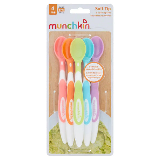 Munchkin - Set Soft Tip Infant Spoons - 6pcs