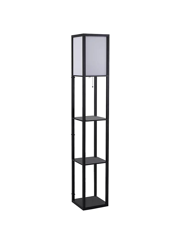 3-Tier Floor Lamp with Shelf