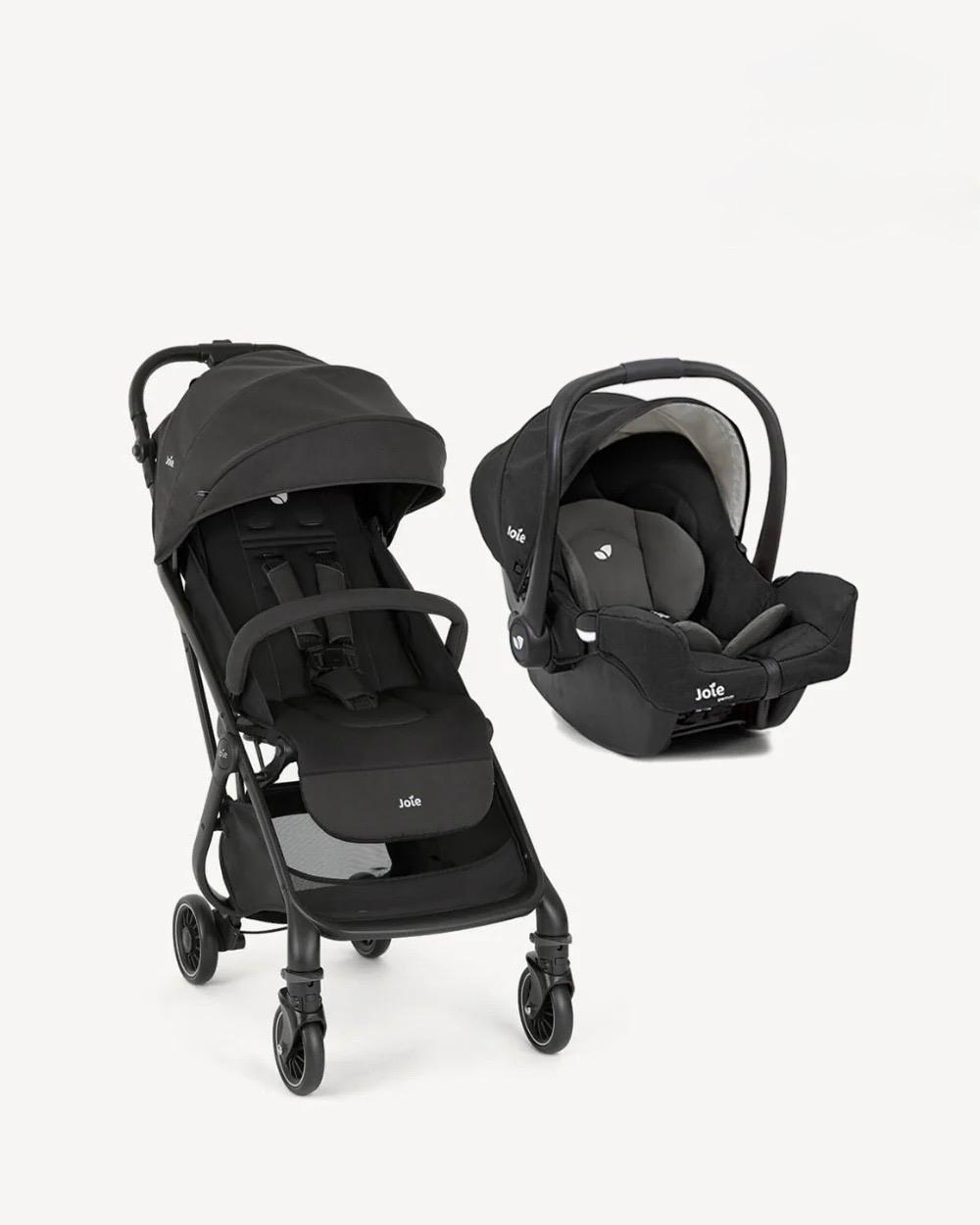 Joie - Litetrax Stroller Travel System  - Gemm Car Seat - Shale