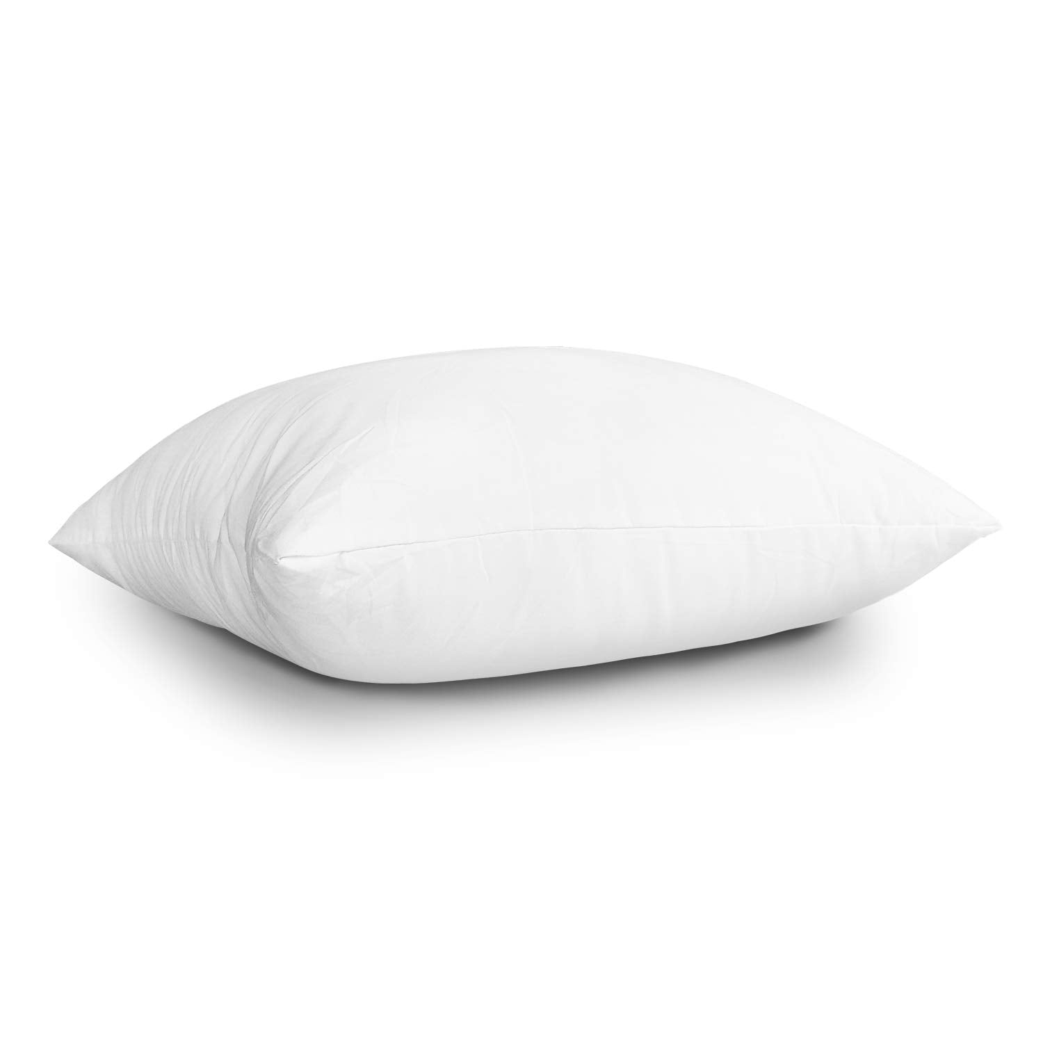 EDOW Throw Pillow Inserts, Set of 2 Lightweight Down Alternative Polyester Pillow, Couch Cushion, Sham Stuffer, Machine Washable. (White, 18x18) - Medaid International