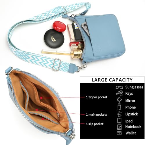 Yisuohom - Small Crossbody Bag with Multiple Pockets, Stylish Black Design