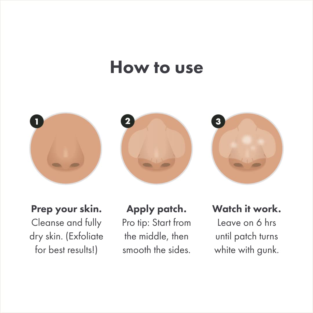 Mighty Patch Nose Pimple Patches from Hero Cosmetics, Large Hydrocolloid Pore Strips, Dermatologist Approved, Overnight, Pimple Stickers to Absorb Acne Nose Gunk, 10 Count - Medaid International