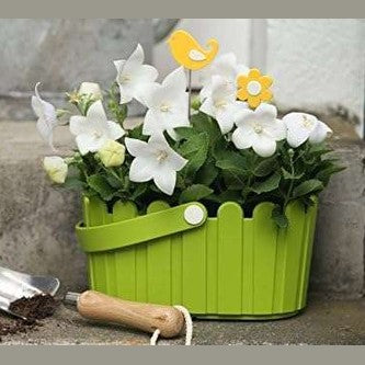 Emsa 513925 Flower Pot- basket, country House Style- 28 x 18 cm – Green