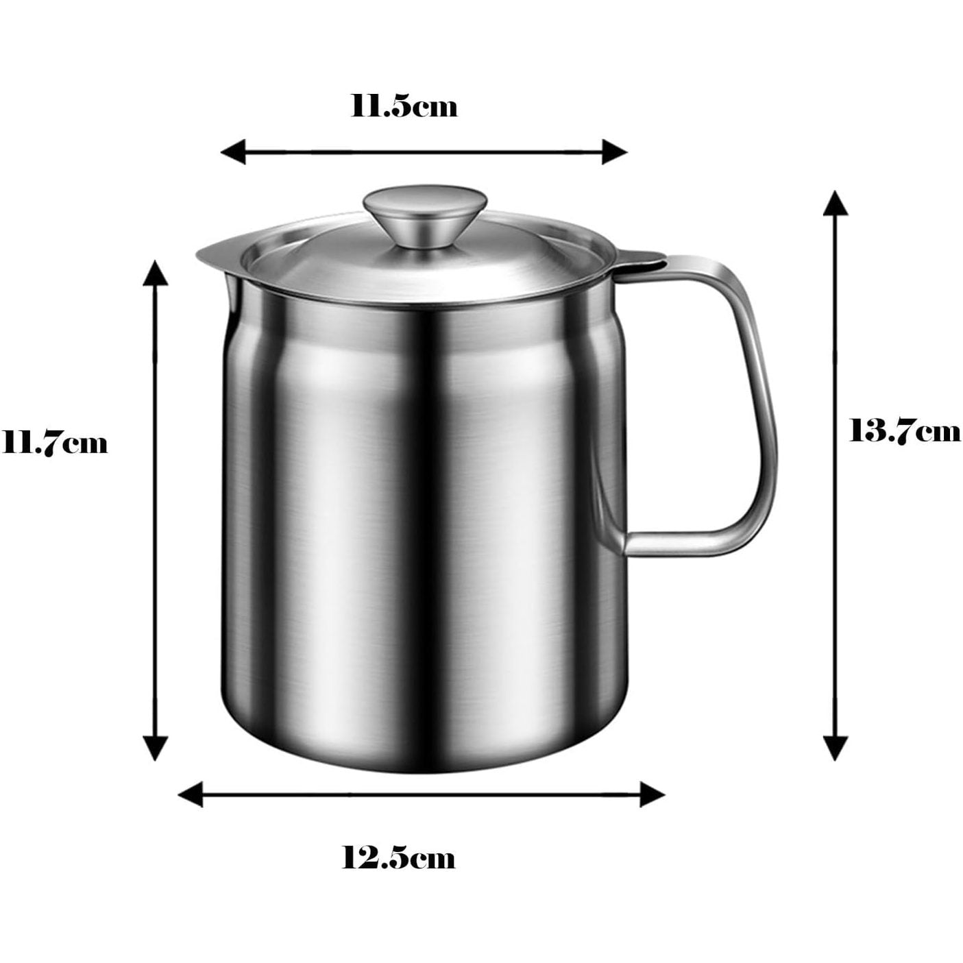 Stainless Steel Oil Pot - Large Size