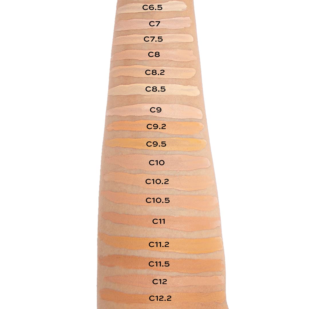 Revolution, Conceal & Define Concealer, Full Coverage & Lightweight, Long-Lasting Matte Finish, Vegan & Cruelty Free, C11 Medium or Tan Skin Tones, 0.14 oz - Medaid International