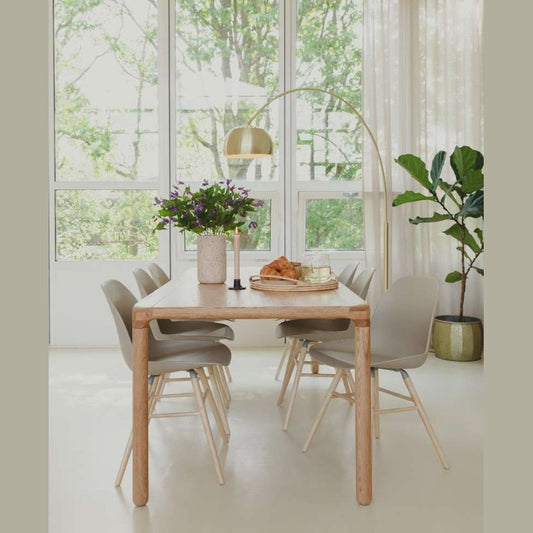Metal Bow Floor Lamp Brass