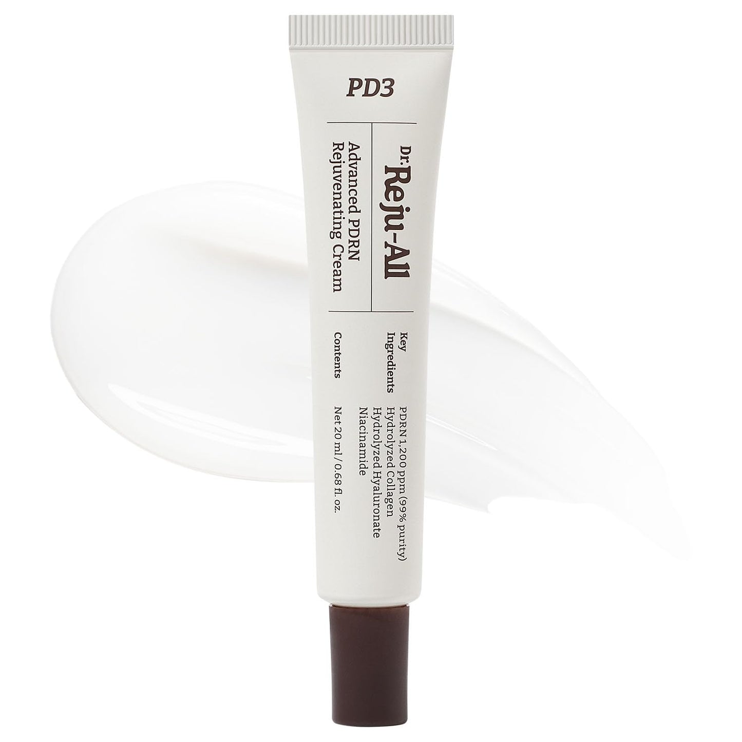 Dr. Reju-All Advanced PDRN Rejuvenating Cream – 99% Pure Salmon DNA PDRN Face Moisturizer – Optimal 1200ppm Concentration for Visible Results – Korean Anti-Aging Skin Care Face Cream - 0.7 Fl Oz - Medaid International