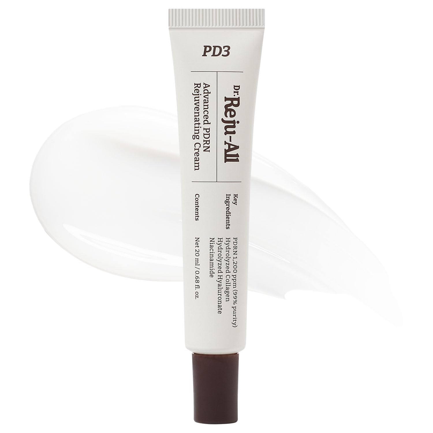 Dr. Reju-All Advanced PDRN Rejuvenating Cream – 99% Pure Salmon DNA PDRN Face Moisturizer – Optimal 1200ppm Concentration for Visible Results – Korean Anti-Aging Skin Care Face Cream - 0.7 Fl Oz - Medaid International