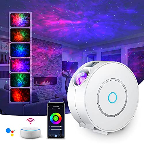 Suppou - LED WiFi Galaxy Projector with RGB Adjustment, Voice Control, Alexa Compatible