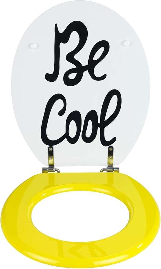 Toilet Seat Premium Duroplast Design with Soft-Close Mechanism (Be-Cool) By Wenko.de
