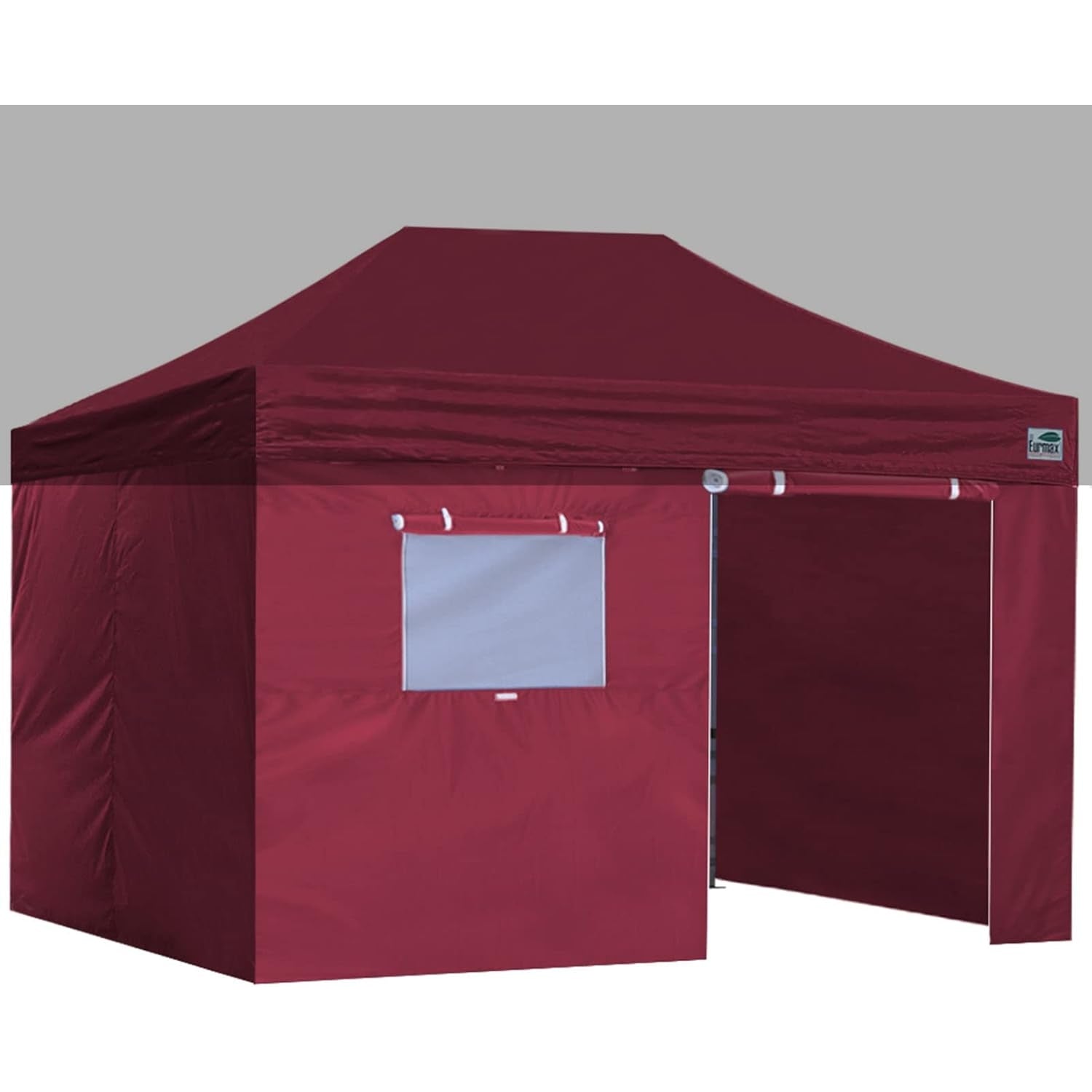 Eurmax USA Full Zippered Walls for 10 x 20 Easy Pop Up Canopy Tent,Enclosure Sidewall Kit with Roller Up Mesh Window and Door 4 Walls ONLY,NOT Including Frame and Top（White） - Medaid International