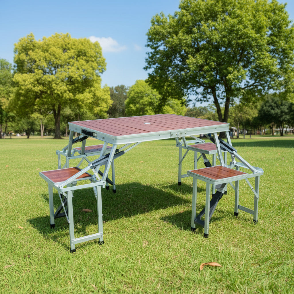 Bamboo Portable Picnic Table