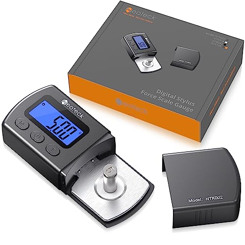 Neoteck - Digital Turntable Stylus Force Gauge with Blue LCD & Leather Case