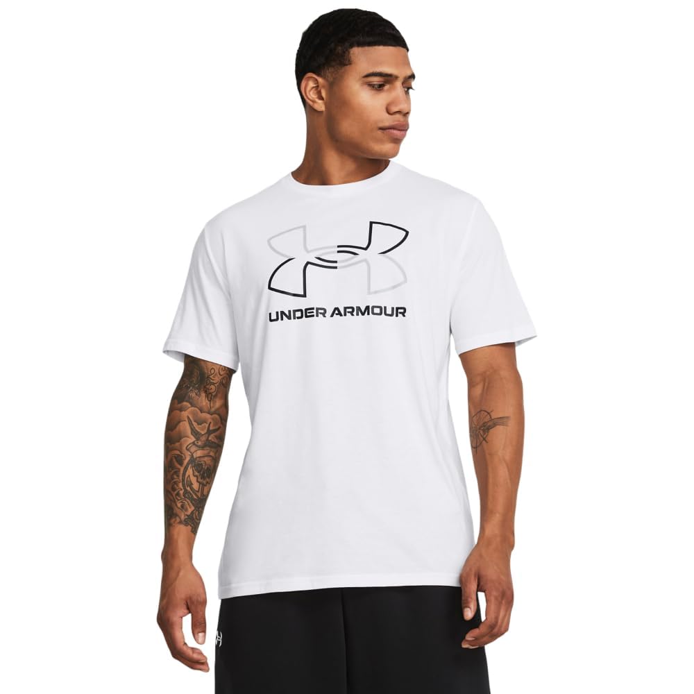 Under Armour Men's Global Foundation Short Sleeve T Shirt, (100) White / / Black, Large - Medaid International