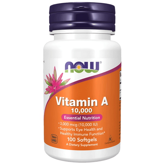 Now Foods Vitamin A 10,000 IU 100 Softgels