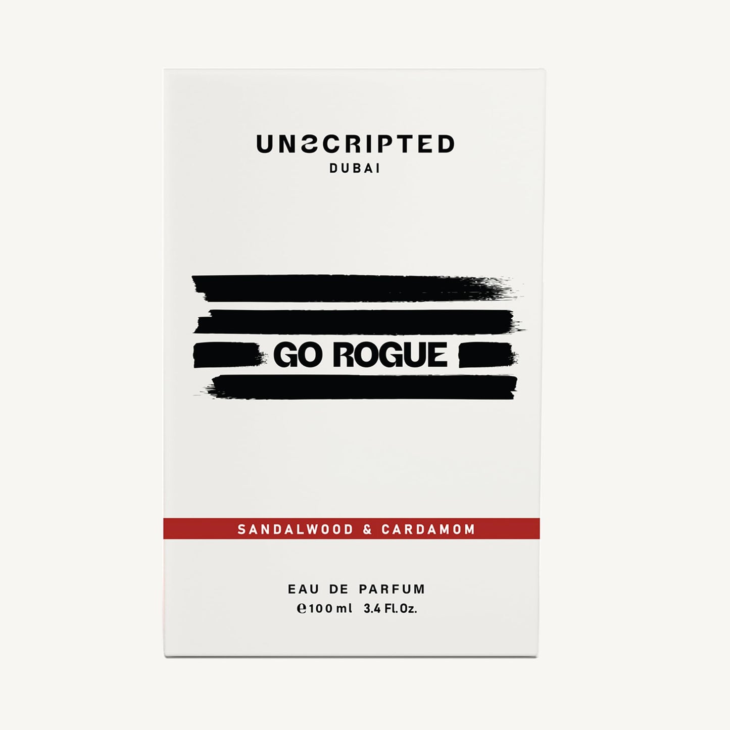 Unscripted. Go Rogue - Bold and Unique Perfume for Men - Long-Lasting Men Perfume with Cardamom, Sandalwood and Vetiver for Free Spirits - 3.4 oz - Medaid International